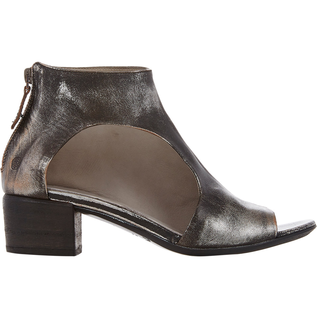 Marsèll Cutout Open-toe Ankle Boots in Gray (DARK GREY) | Lyst