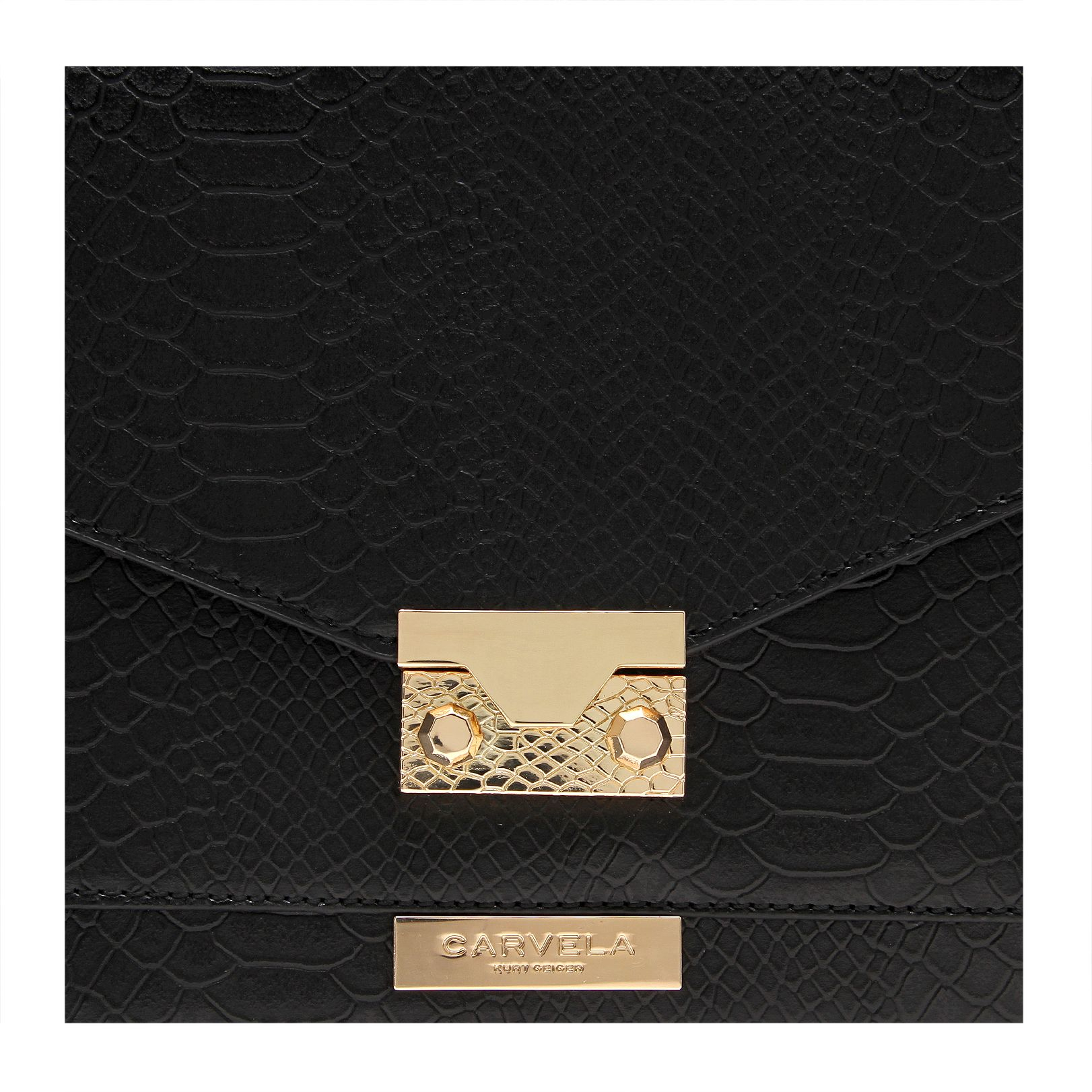 carvela kink clutch bag