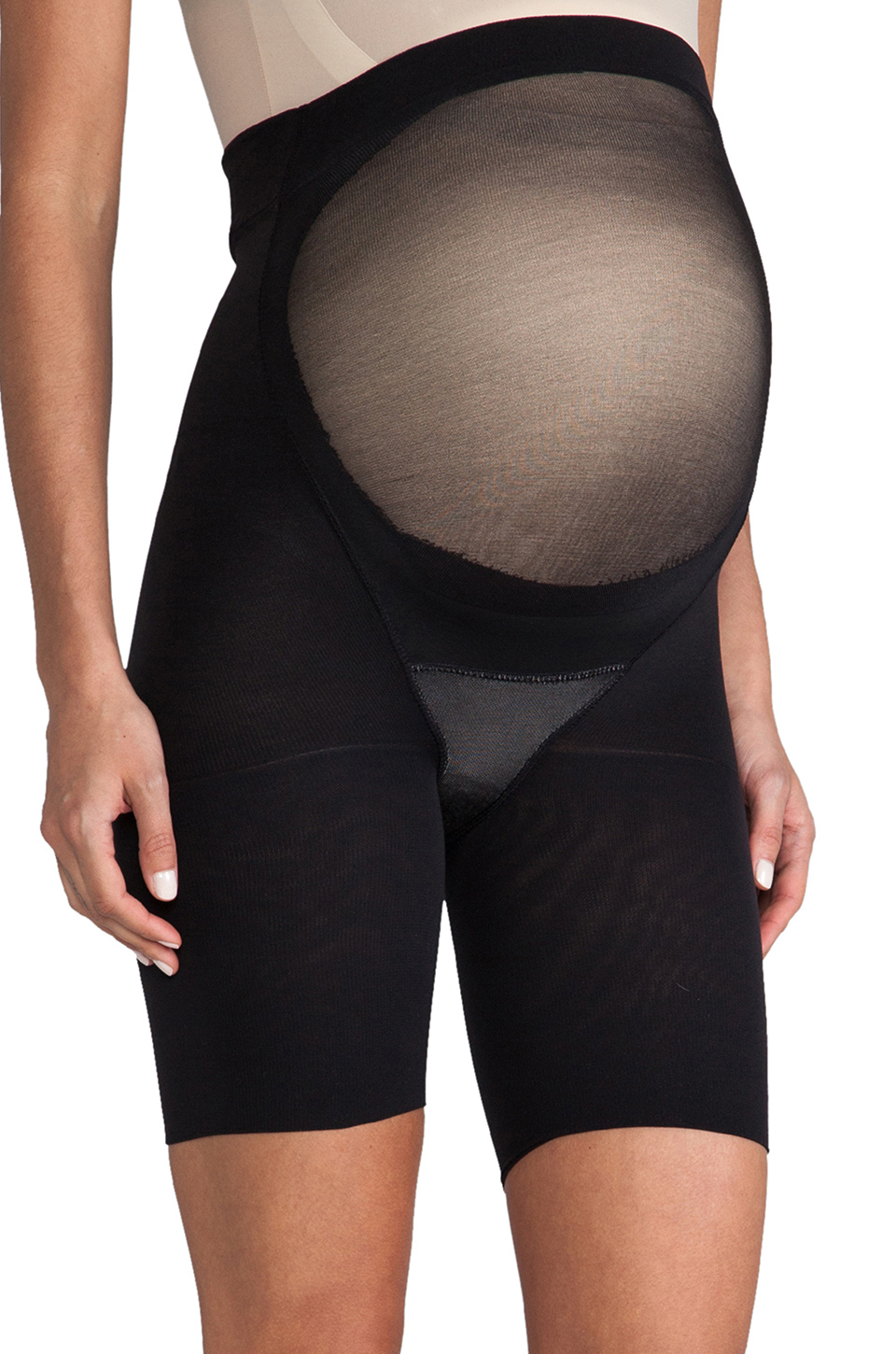 Spanx Power Mama Midthigh Shaper in Black in Black Lyst
