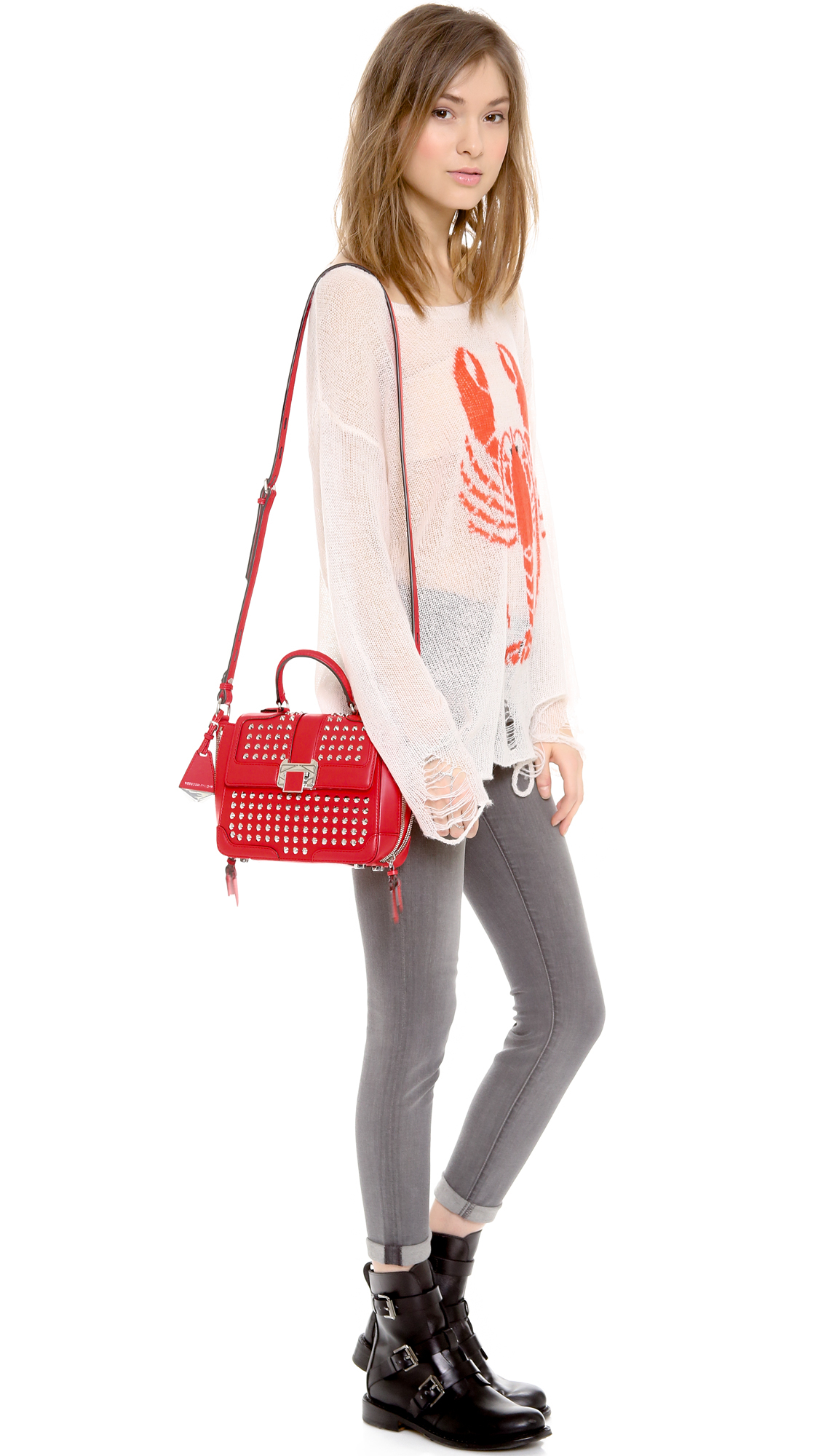 rebecca minkoff red purse