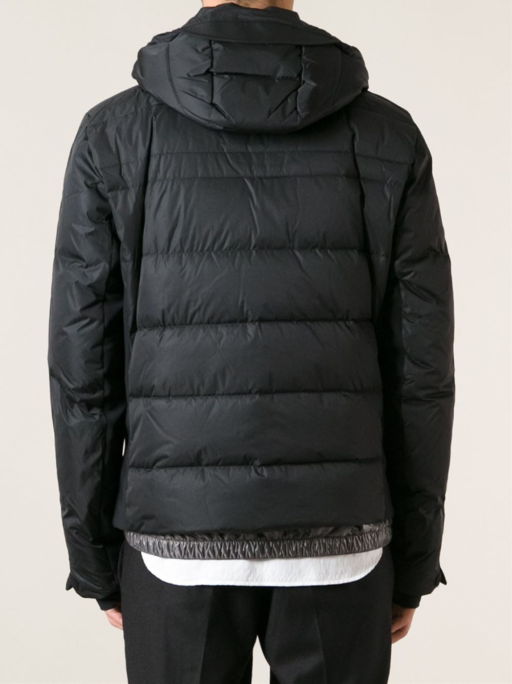 Lyst - Moncler Grenoble Hooded Coat in Black for Men