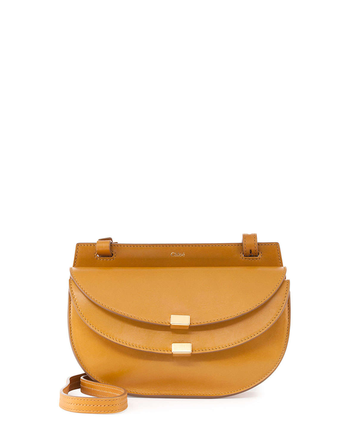 replica chloe marcie bag - Chlo Georgia Mini Leather Cross-Body Bag in Orange (tan) | Lyst