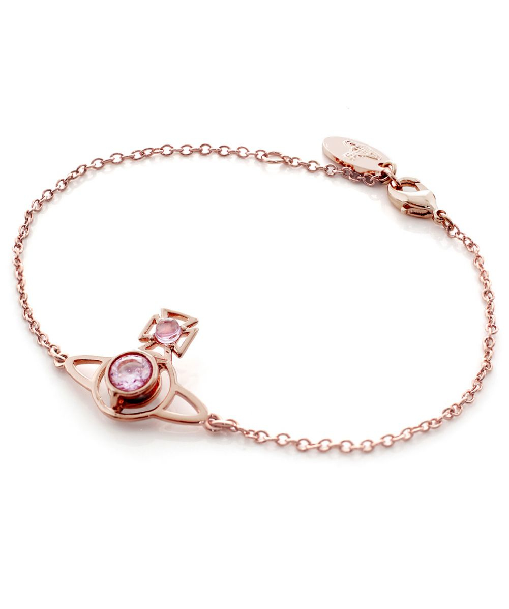 Lyst - Vivienne Westwood Logo Charm Bracelet in Metallic