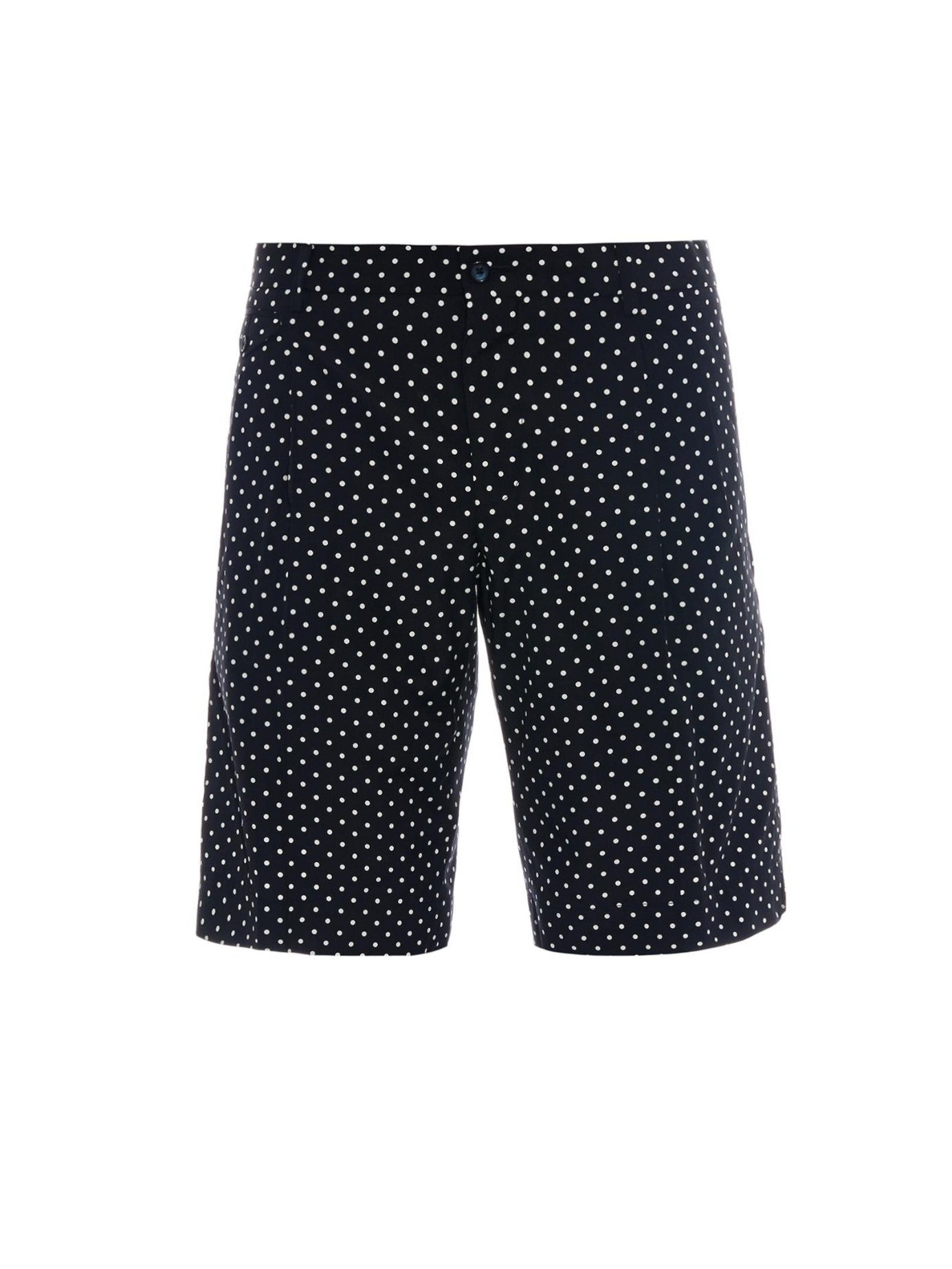 Lyst - Dolce & Gabbana Polka-dot Print Bermuda Shorts in Black for Men