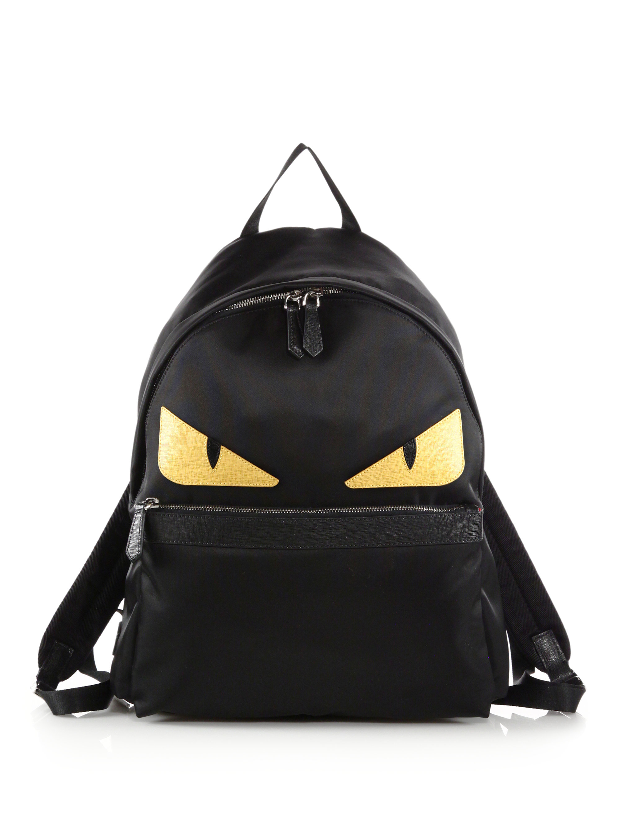 Fendi Nylon Monster Backpack in Black (YELLOW-BLACK) | Lyst