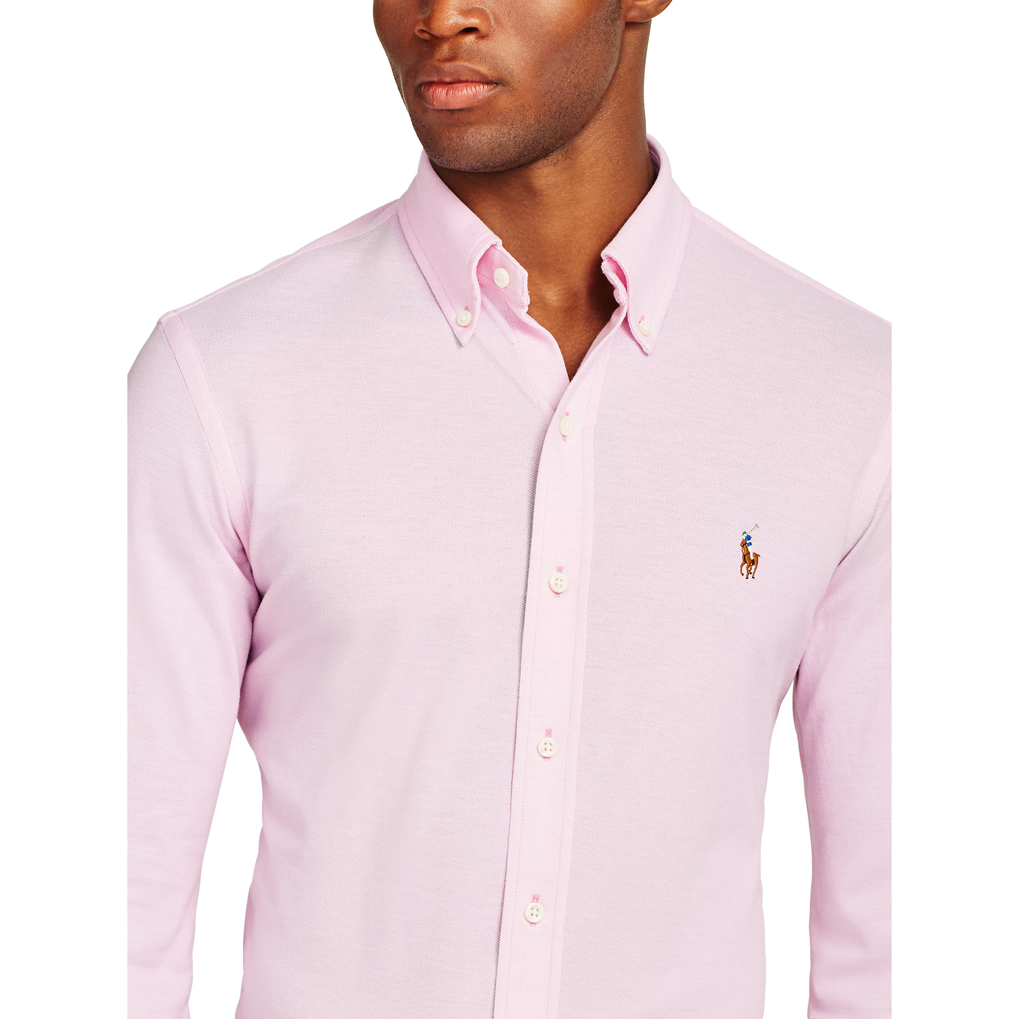 ralph lauren slim fit knit oxford shirt