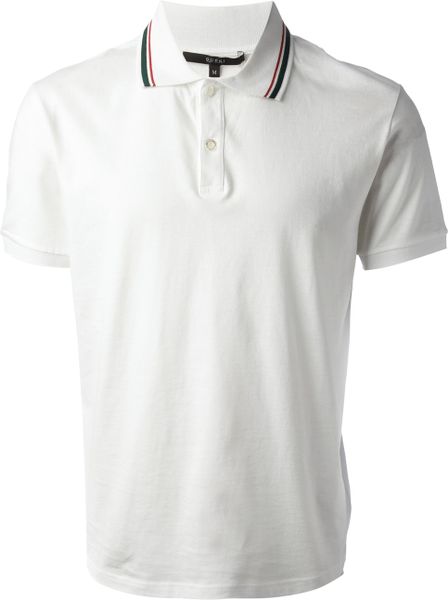 Gucci Classic Polo Shirt in White for Men | Lyst