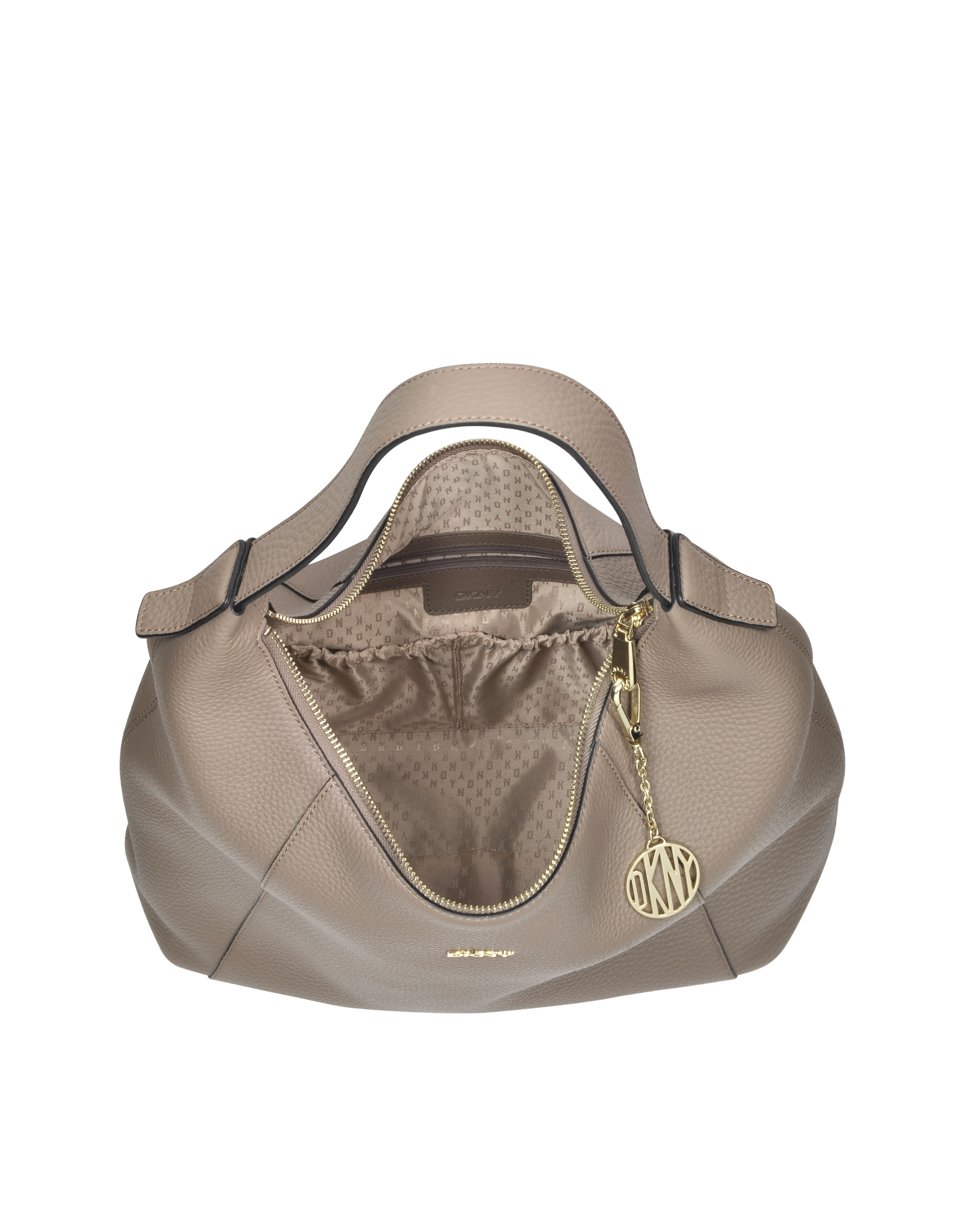 Dkny Tribeca Leather Large Hobo Bag in Natural Lyst