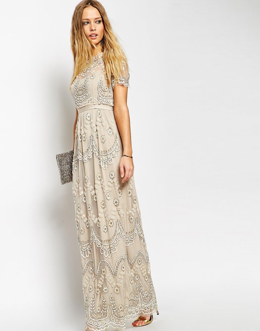 Lyst Needle Amp Thread Embellished Tiered Petal Maxi Dress