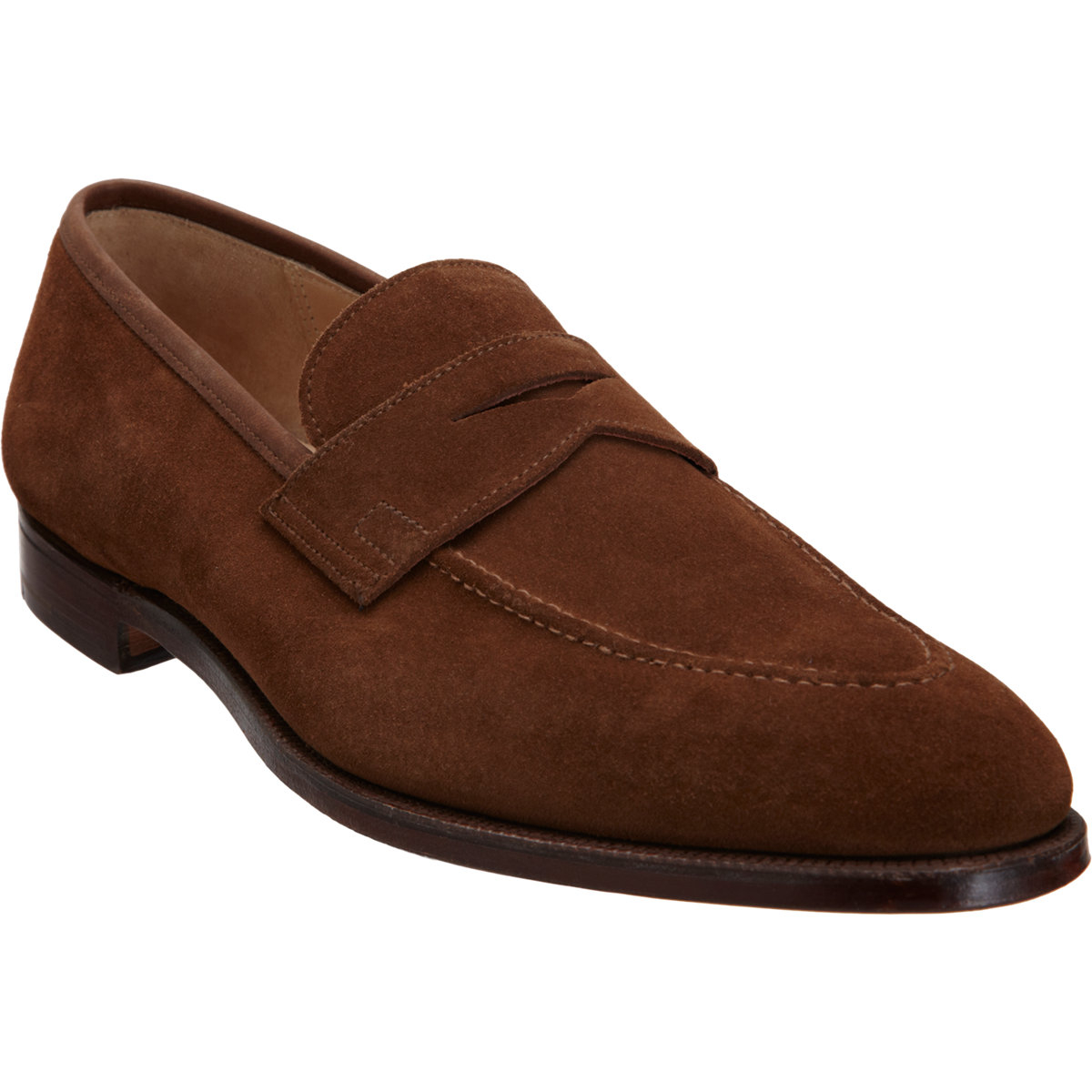 Crockett and jones Sydney Penny Loafers in Brown for Men Lyst