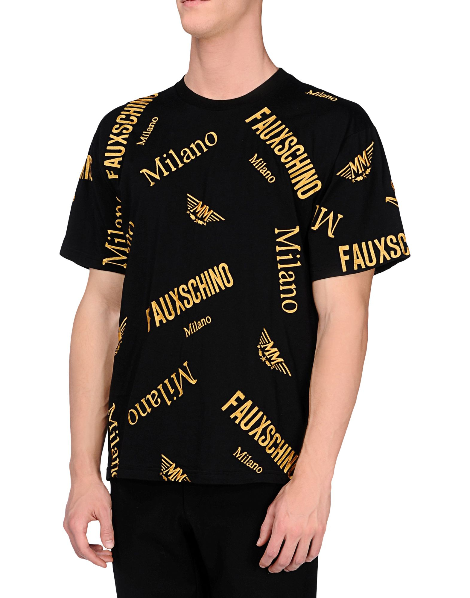 Lyst - Moschino Printed T-Shirt in Black for Men