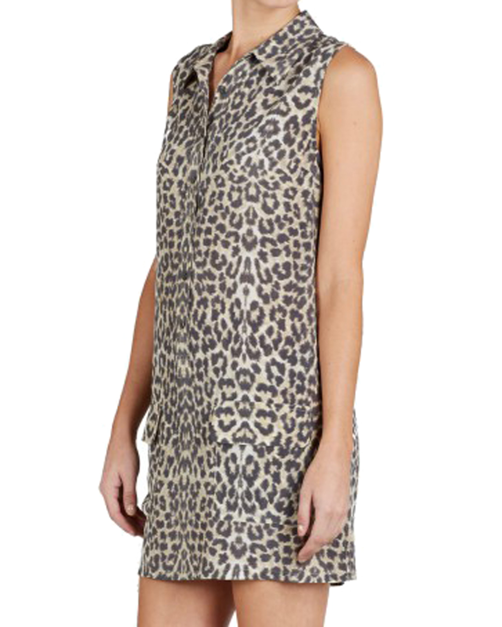 Equipment Lucida Leopard Sleeveless Dress Lyst