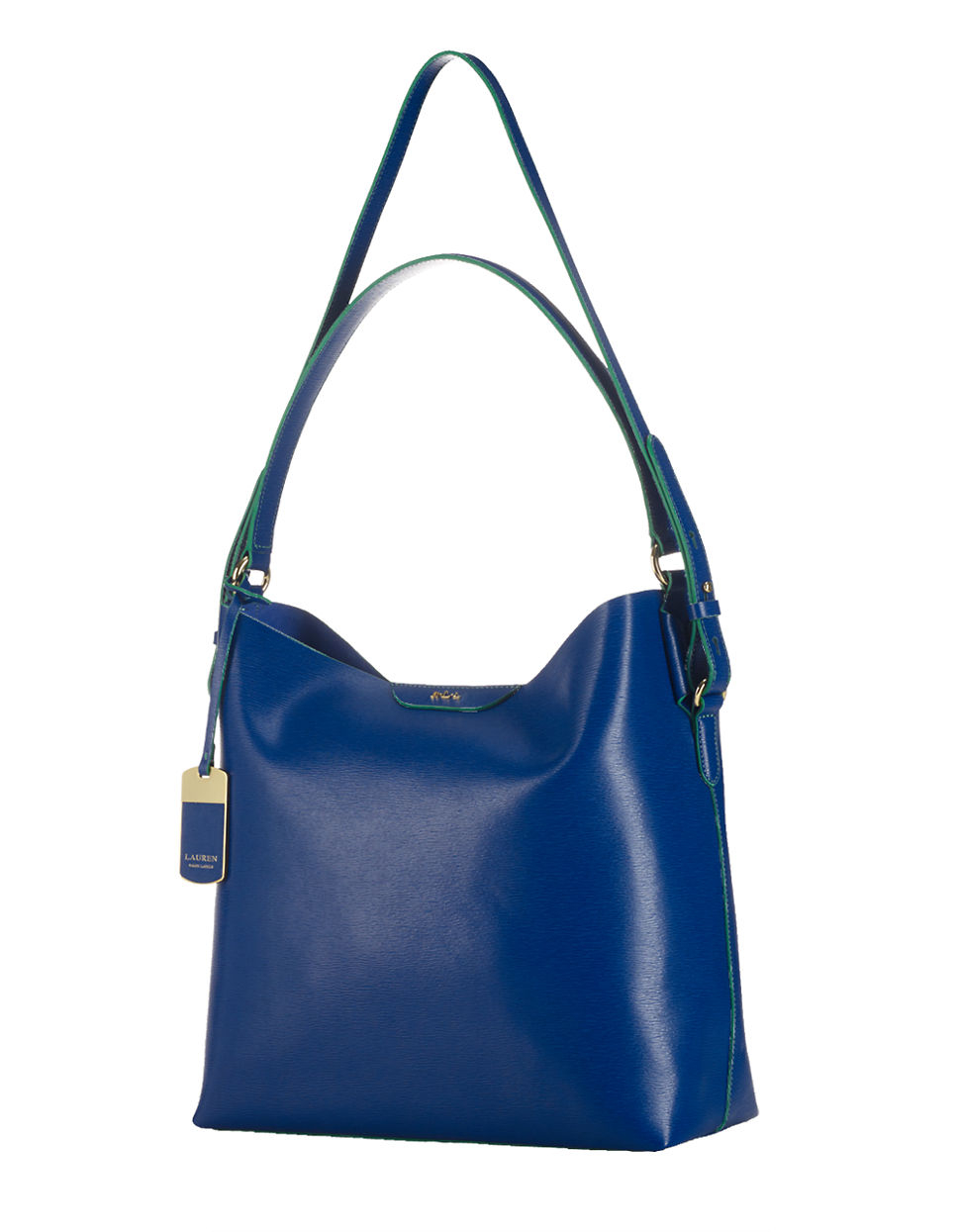 Lyst - Lauren by ralph lauren Tate Leather Hobo Bag in Blue