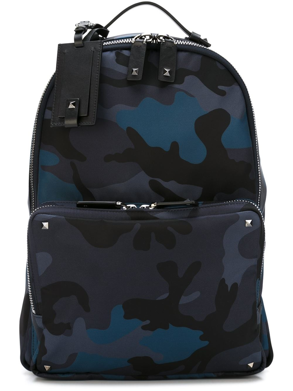 Valentino Camouflage Backpack in Blue for Men | Lyst