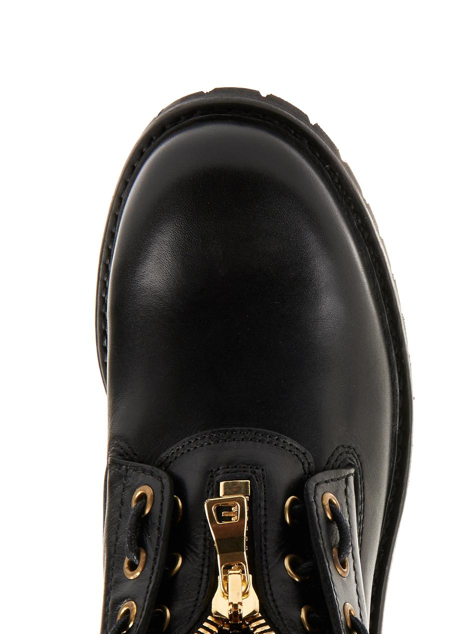 balmain taiga leather boots