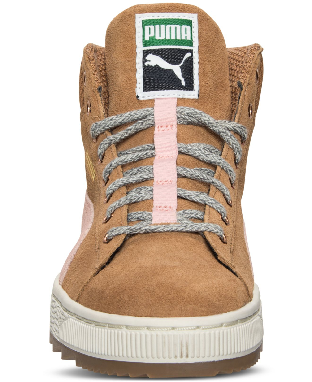 Puma Women S Suede Winterized Rugged Mid Casual Sneakers From Finish Line In Brown Lyst