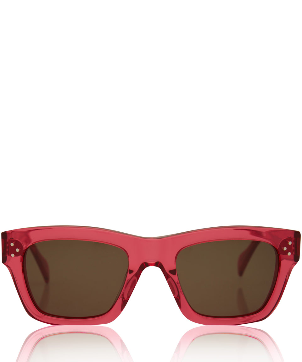 Lyst Céline Pink Wayfarer Sunglasses in Pink