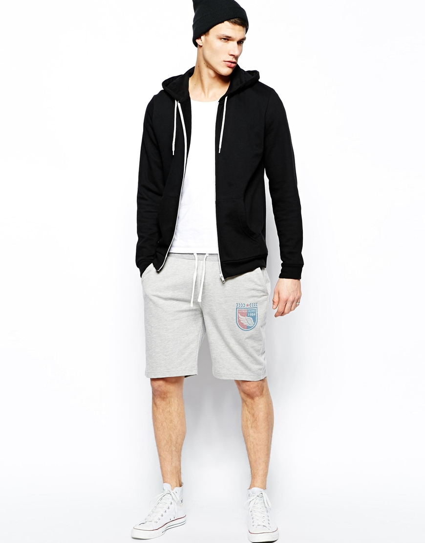 Poll The College Of Fashion For Asos Items Em Or Loathe Em lyst asos jersey shorts with college print in gray for Poll The College Of Fashion For Asos Items Em Or Loathe Em lyst asos jersey shorts with college print in gray for