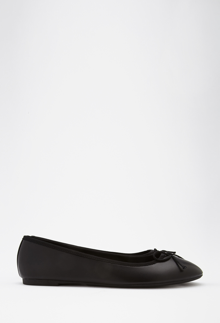 Lyst - Forever 21 Classic Ballet Flats in Black