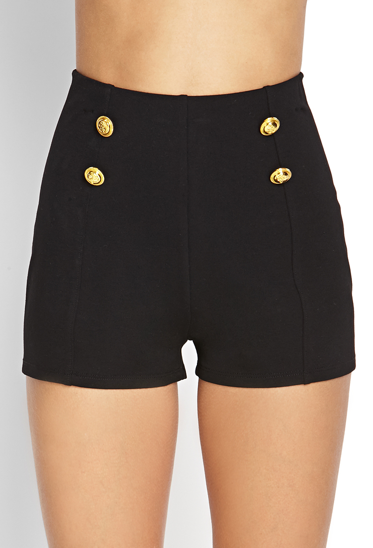 Lyst Forever 21 High Waisted Sailor Shorts In Black   Forever 21 Black High Waisted Sailor Shorts Product 1 19579432 1 193613516 Normal 