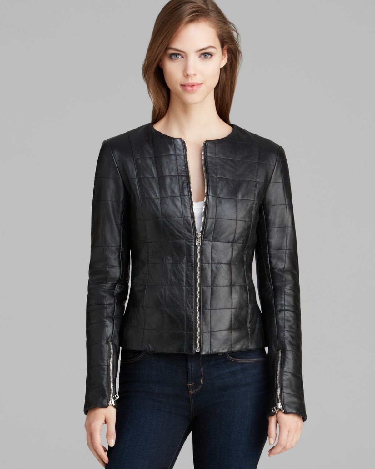 Lyst - Dawn Levy New York Jacket Quilted Leather in Black