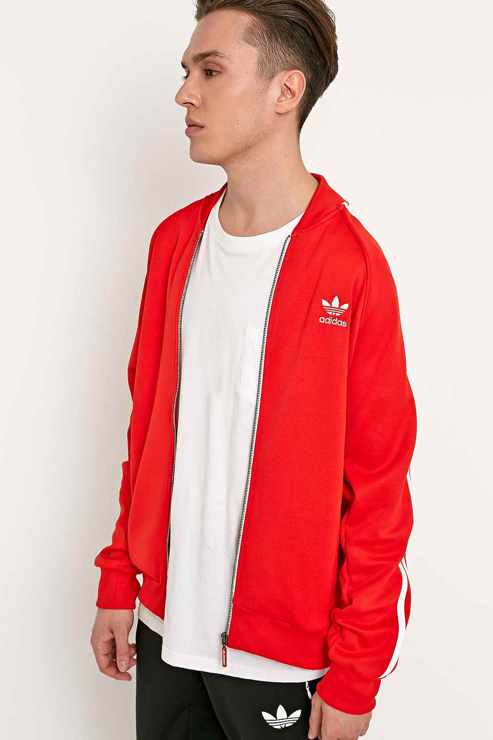 Lyst - Adidas Superstar Track Jacket In Red in Red for Men