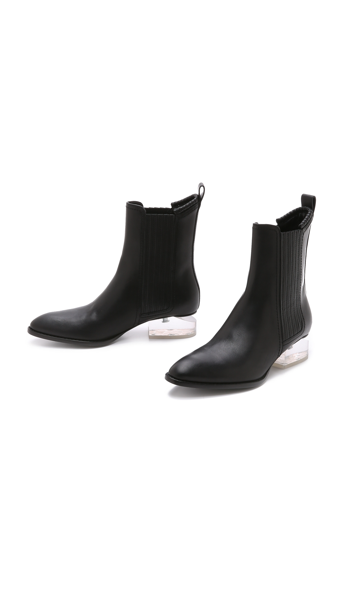 Lyst Alexander Wang Anouck Boots Black/lucite in Black