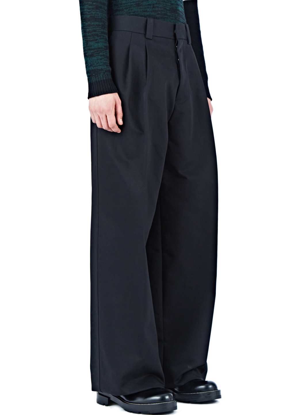 Lyst Marni Oversized Stiff Wide Leg Pants In Black For Men