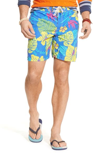Ralph Lauren | Multicolor Polo Palm Island Floral Swim Trunks for Men