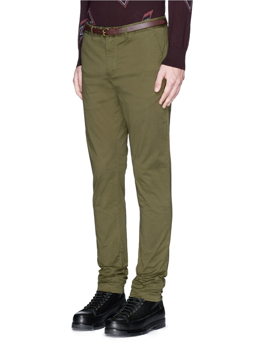 scotch and soda green pants