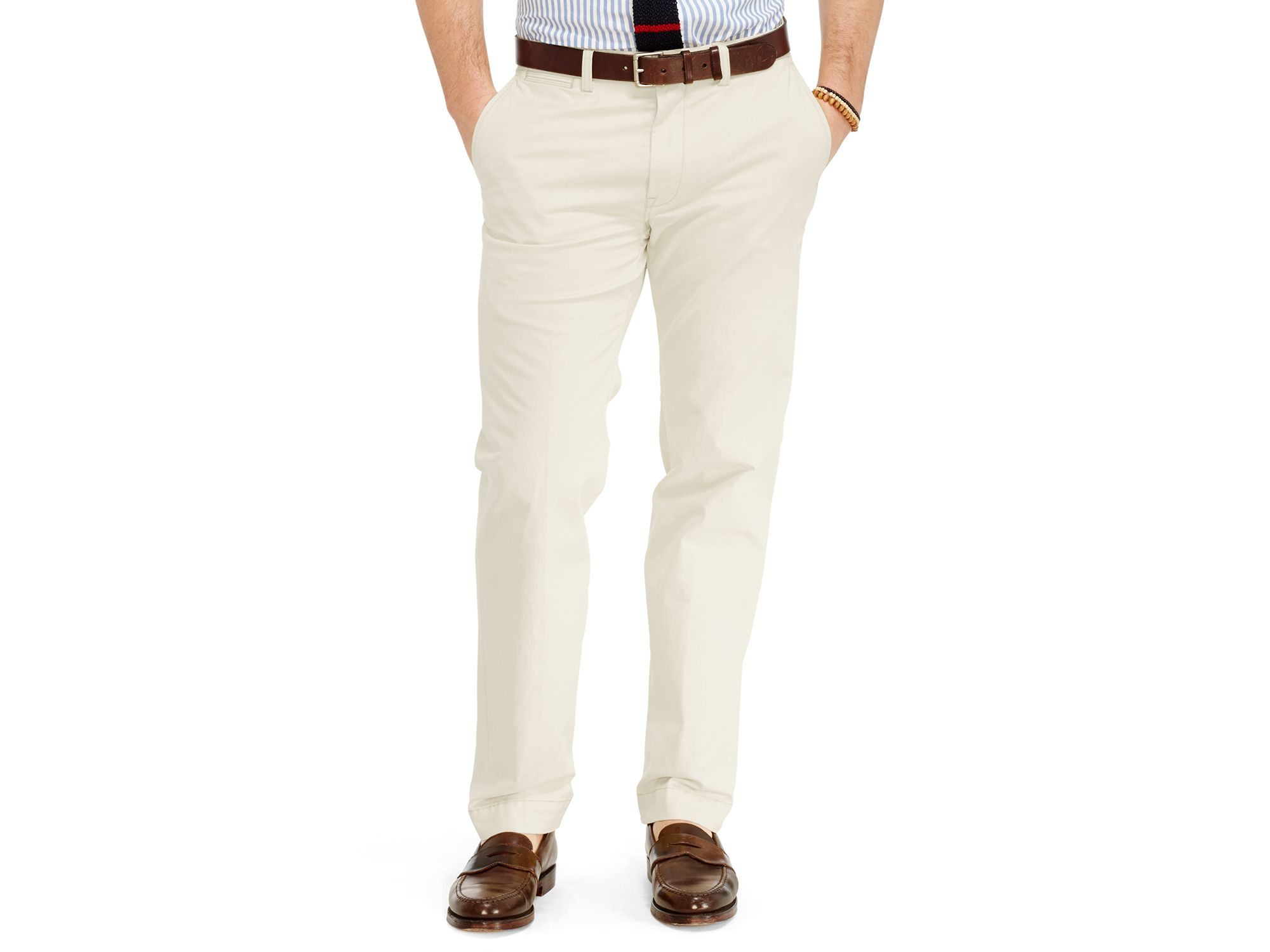 Polo ralph lauren Classic Fit Lightweight Chino Pants in Beige for Men ...