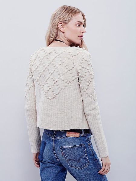 Free People | White Shooting Star Sweater | Lyst