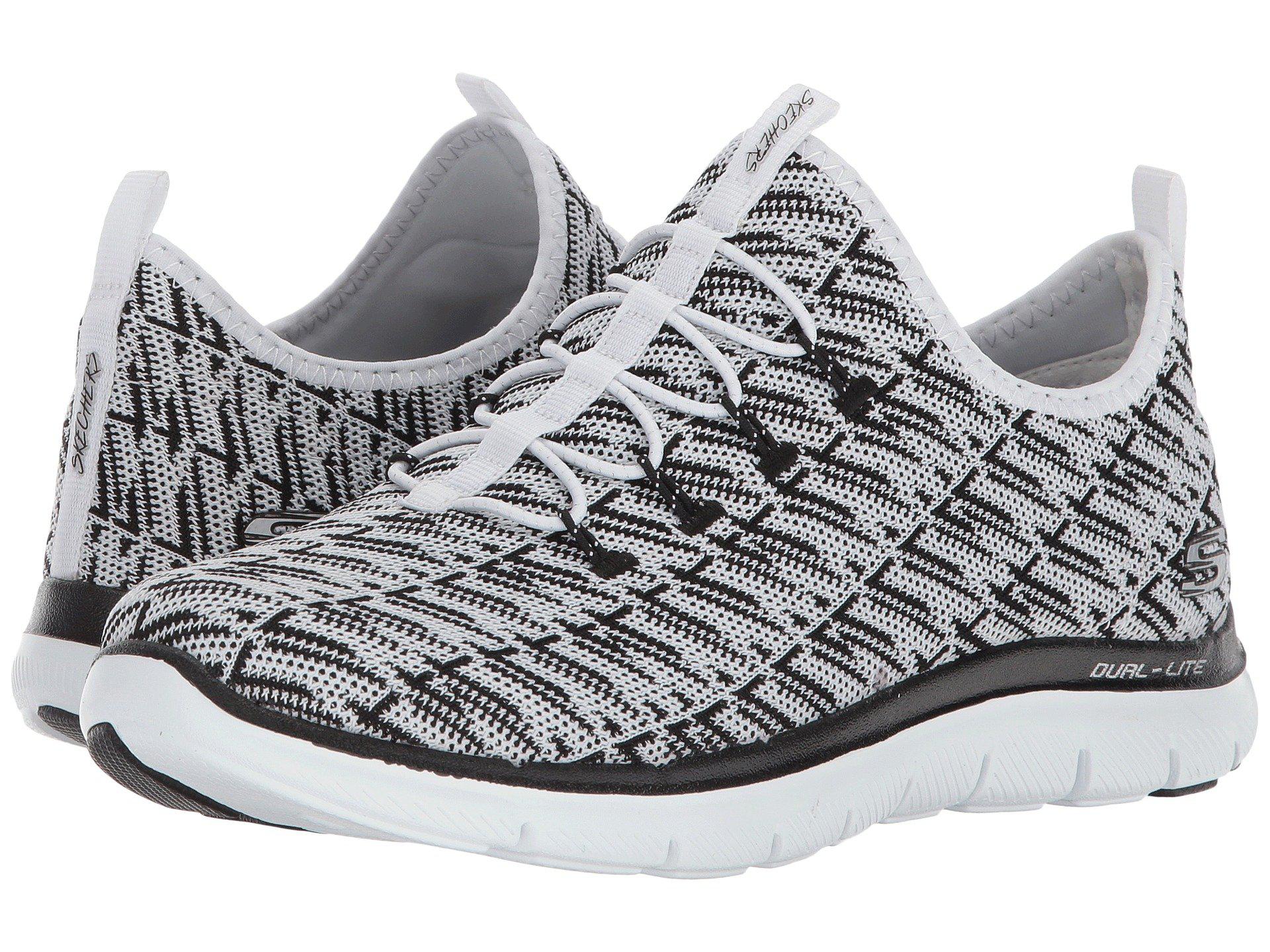 Womens Flex Appeal 2.0 White - Skechers sko er bare super lÃ¦kre