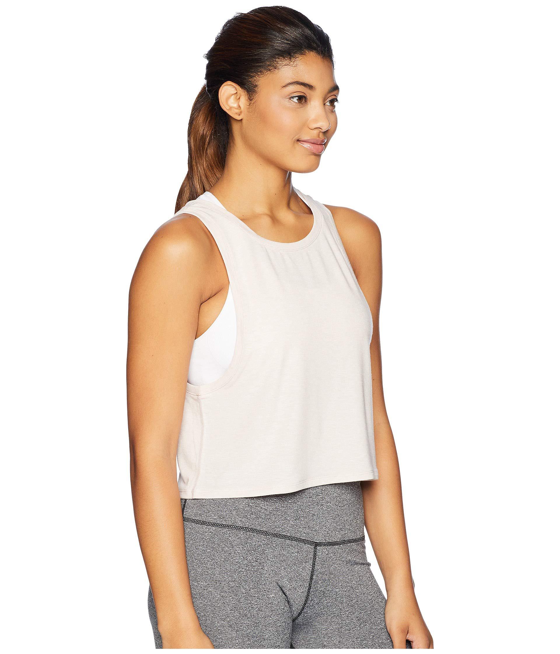 New Balance Transform Two-way Crop Tank Top in White - Lyst
