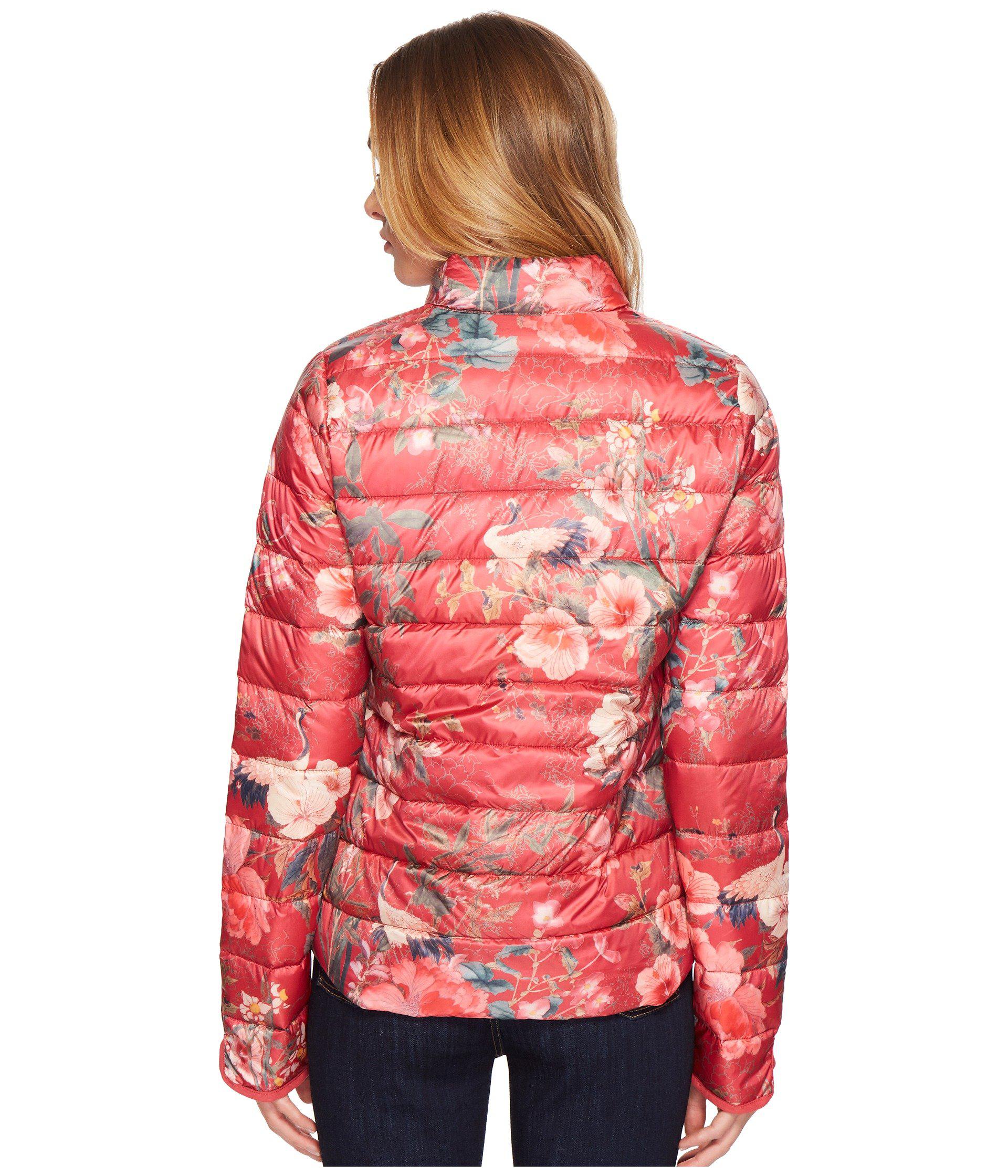 Lyst - Ilse Jacobsen Printed Puffer Coat in Pink