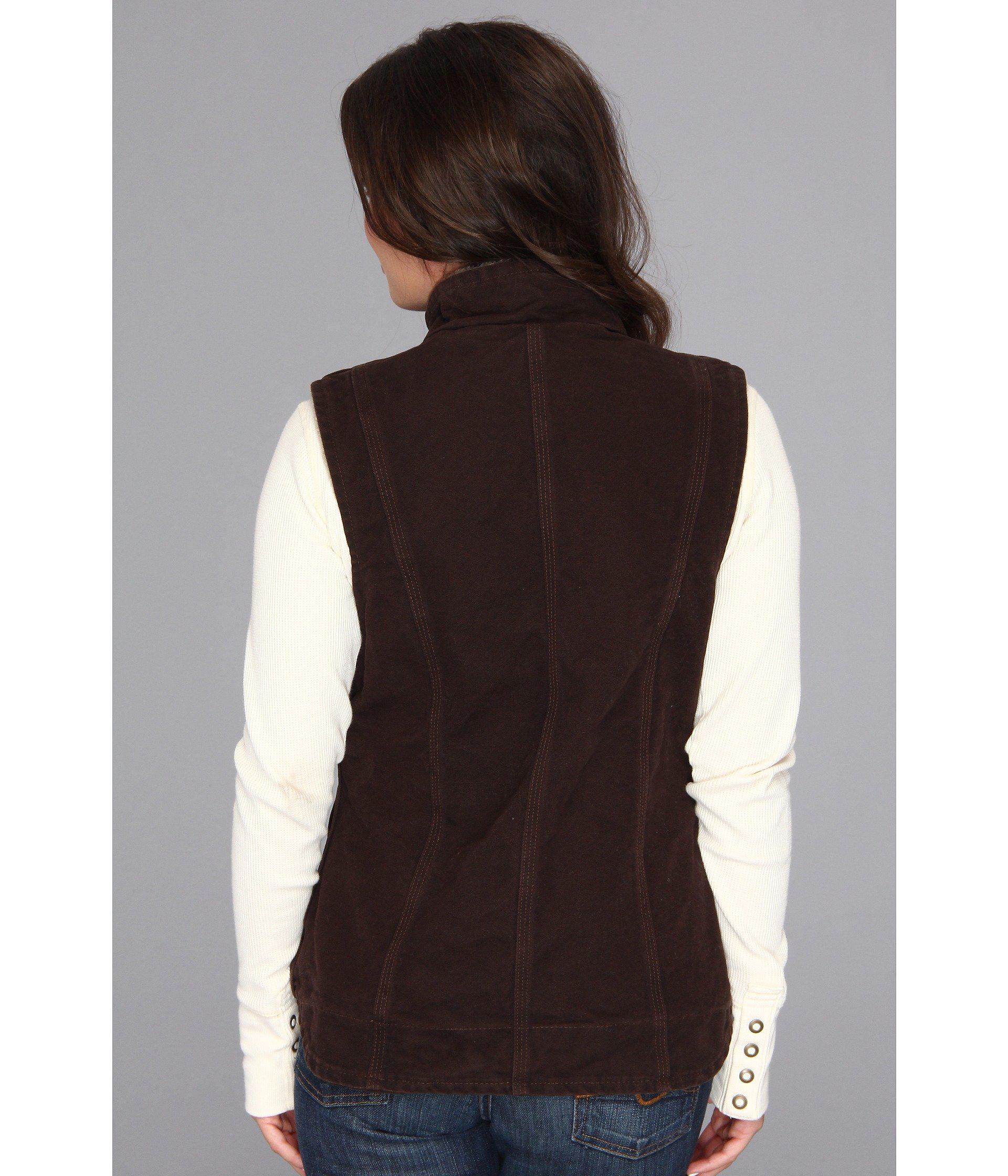 Download Lyst - Carhartt Sandstone Mock Neck Vest in Brown