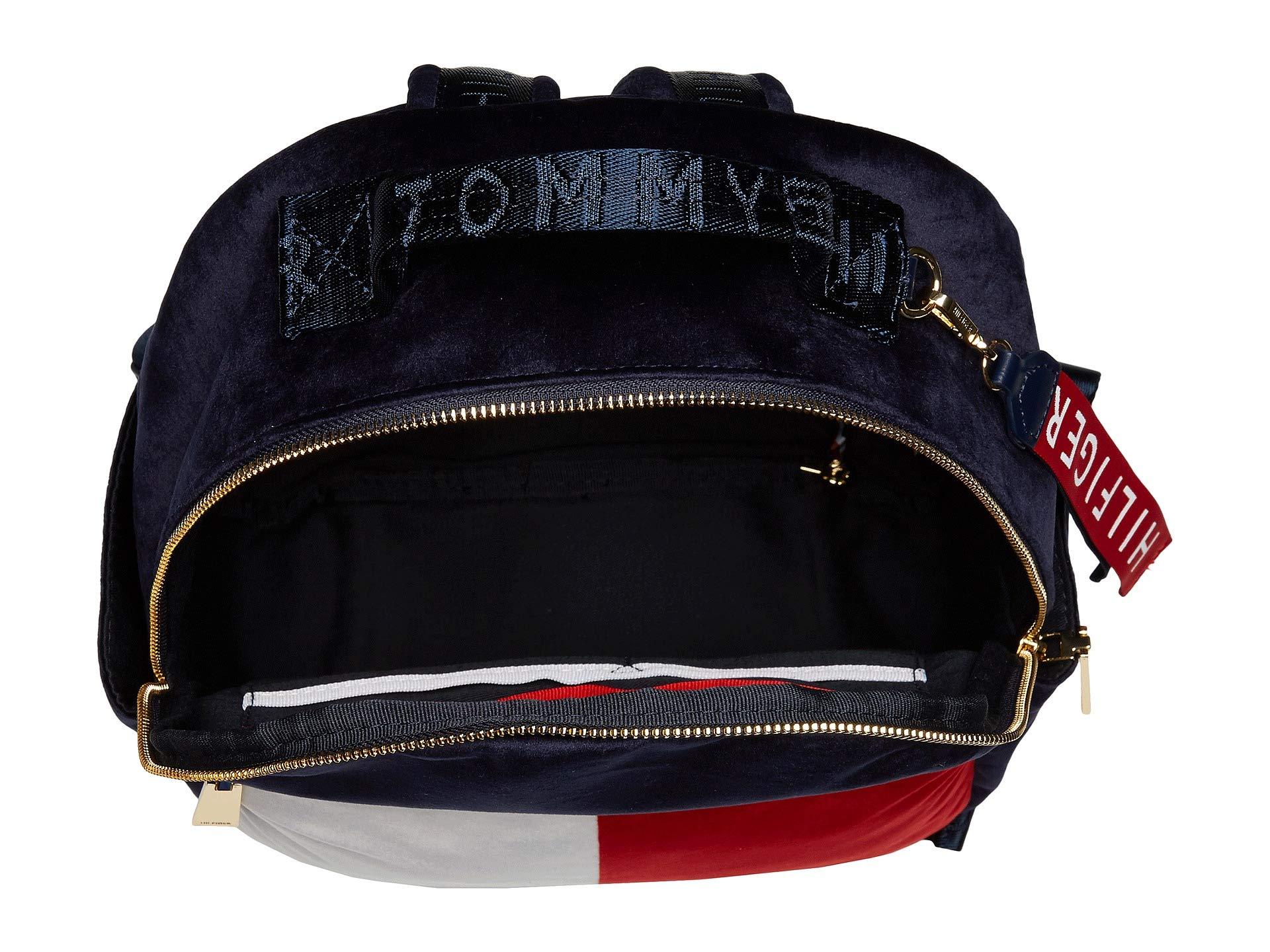 Tommy Hilfiger Isa Velvet Backpack in Blue Lyst