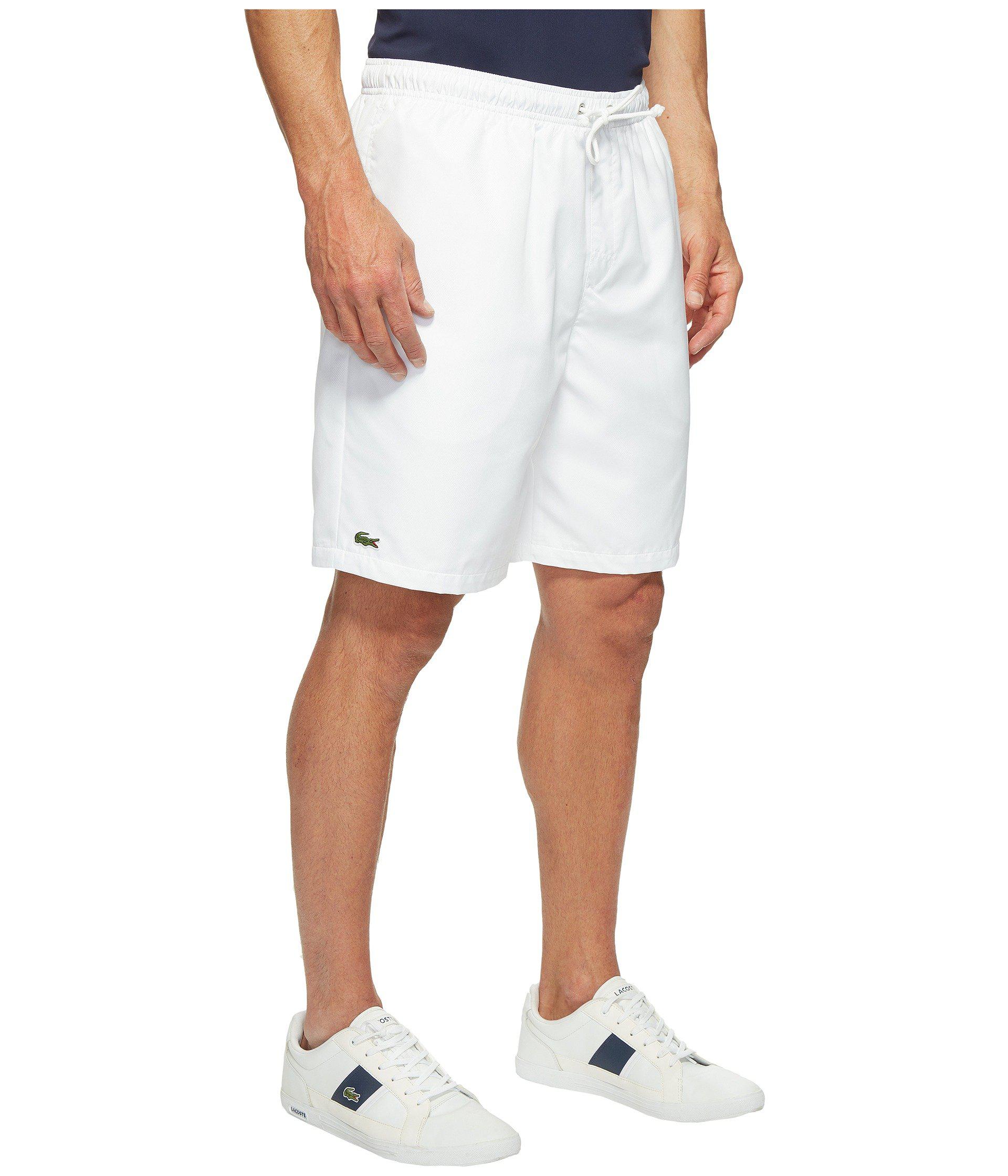 Lyst - Lacoste Sport Lined Tennis Shorts in White for Men