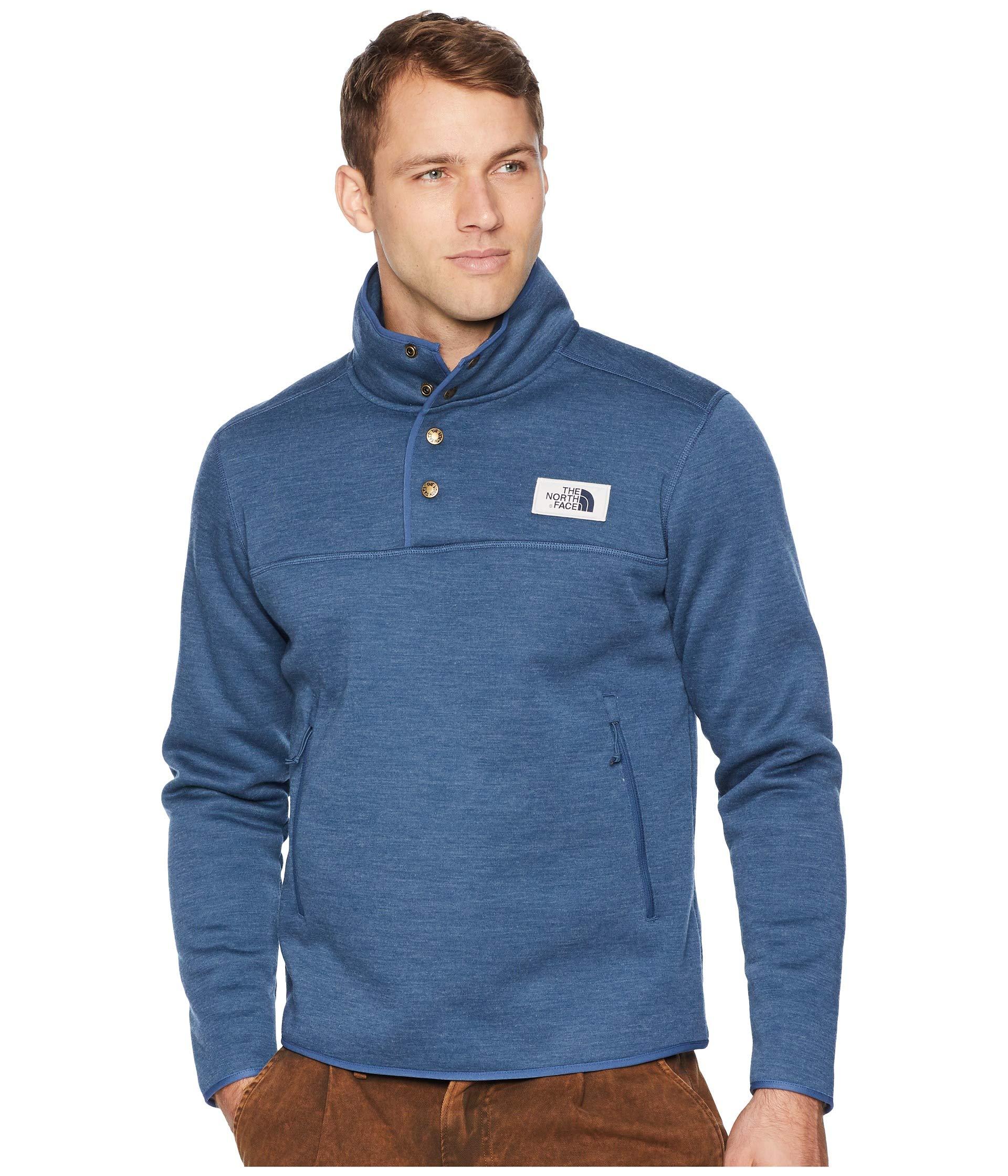 Lyst - The North Face Sherpa Patrol 1/4 Snap Pullover in Blue for Men
