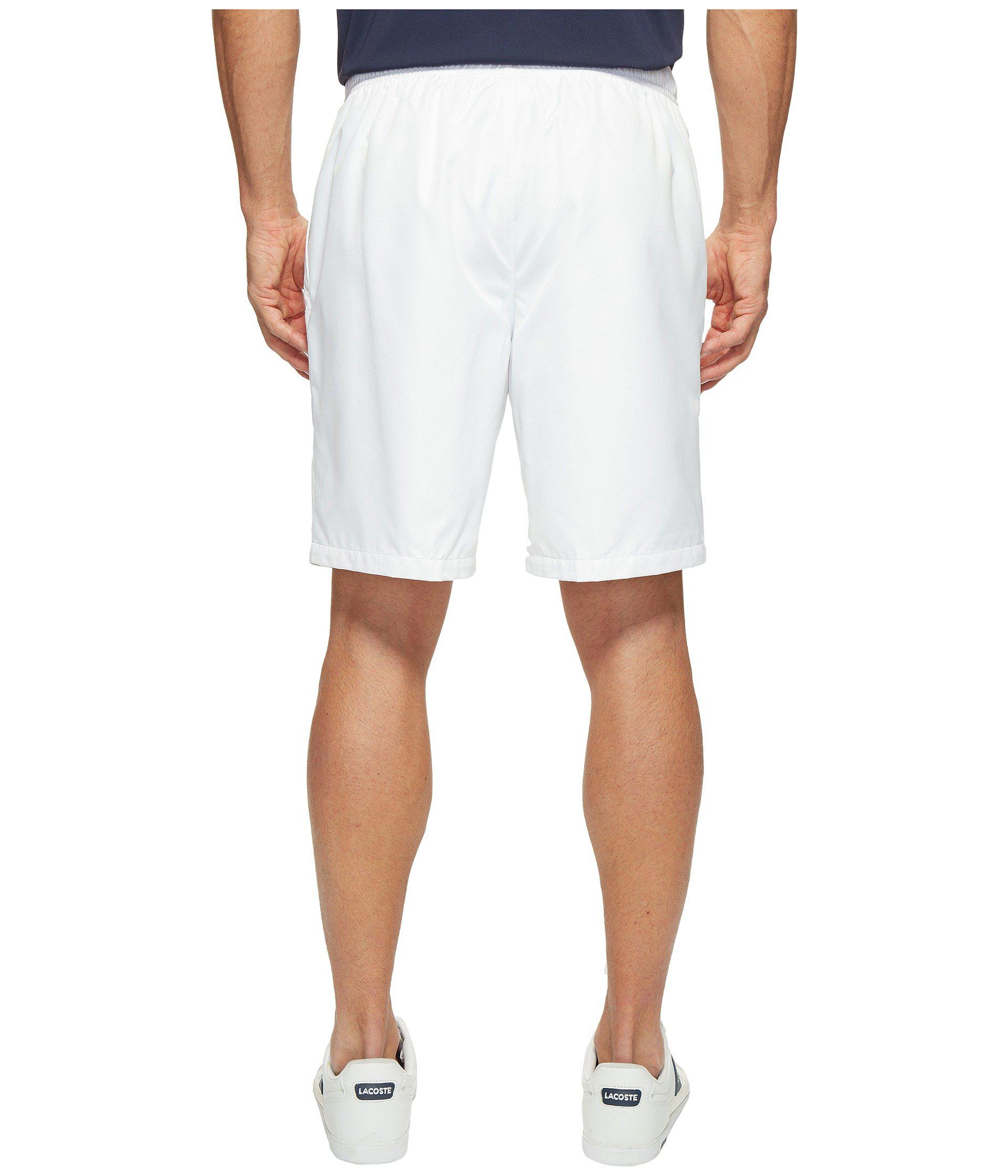 Lyst Lacoste Sport Lined Tennis Shorts in White for Men