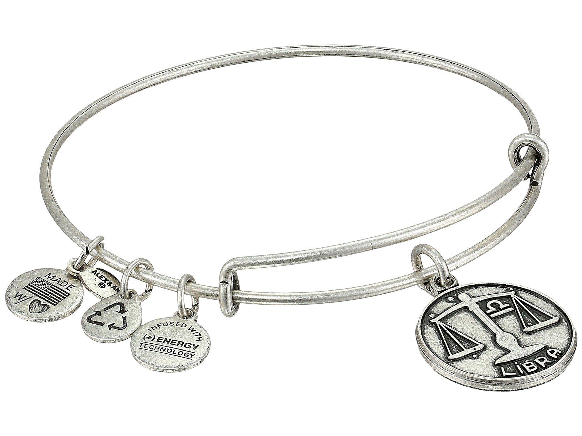 Lyst Alex And Ani Libra Ii Charm Bangle In Metallic Gallery