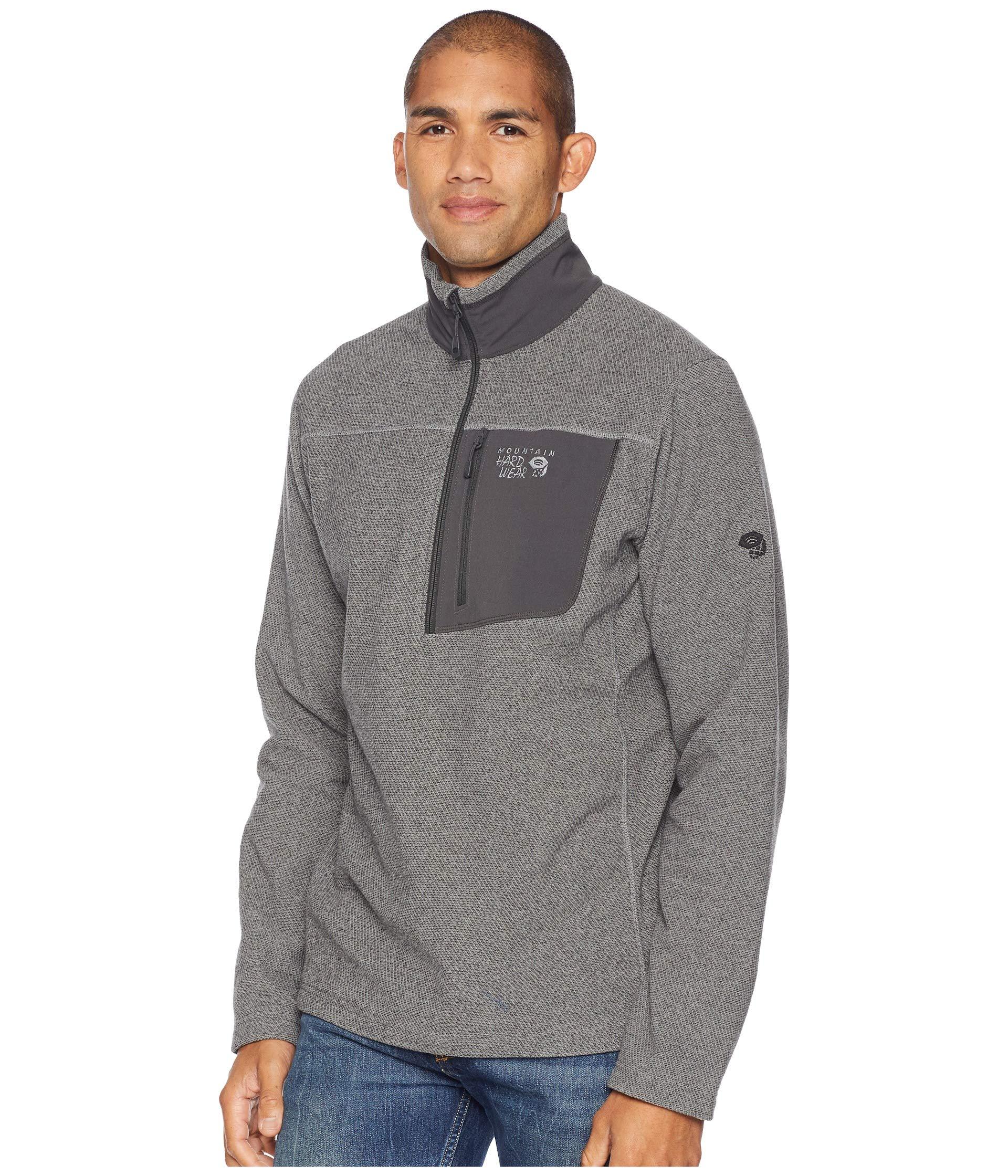 Mountain Hardwear Toasty Twill Fleece 1/2 Zip in Gray for Men - Lyst