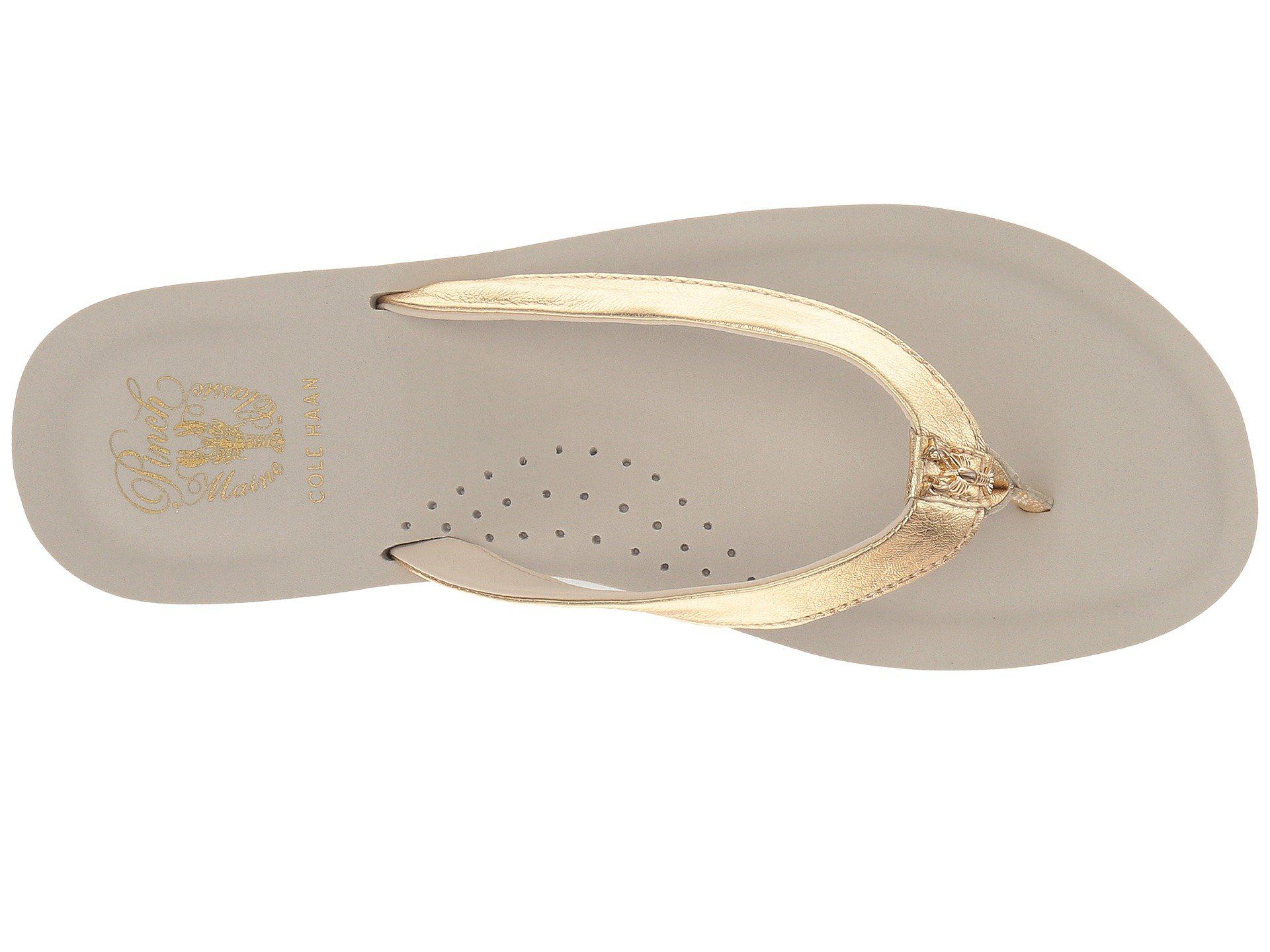 cole haan flip flops womens
