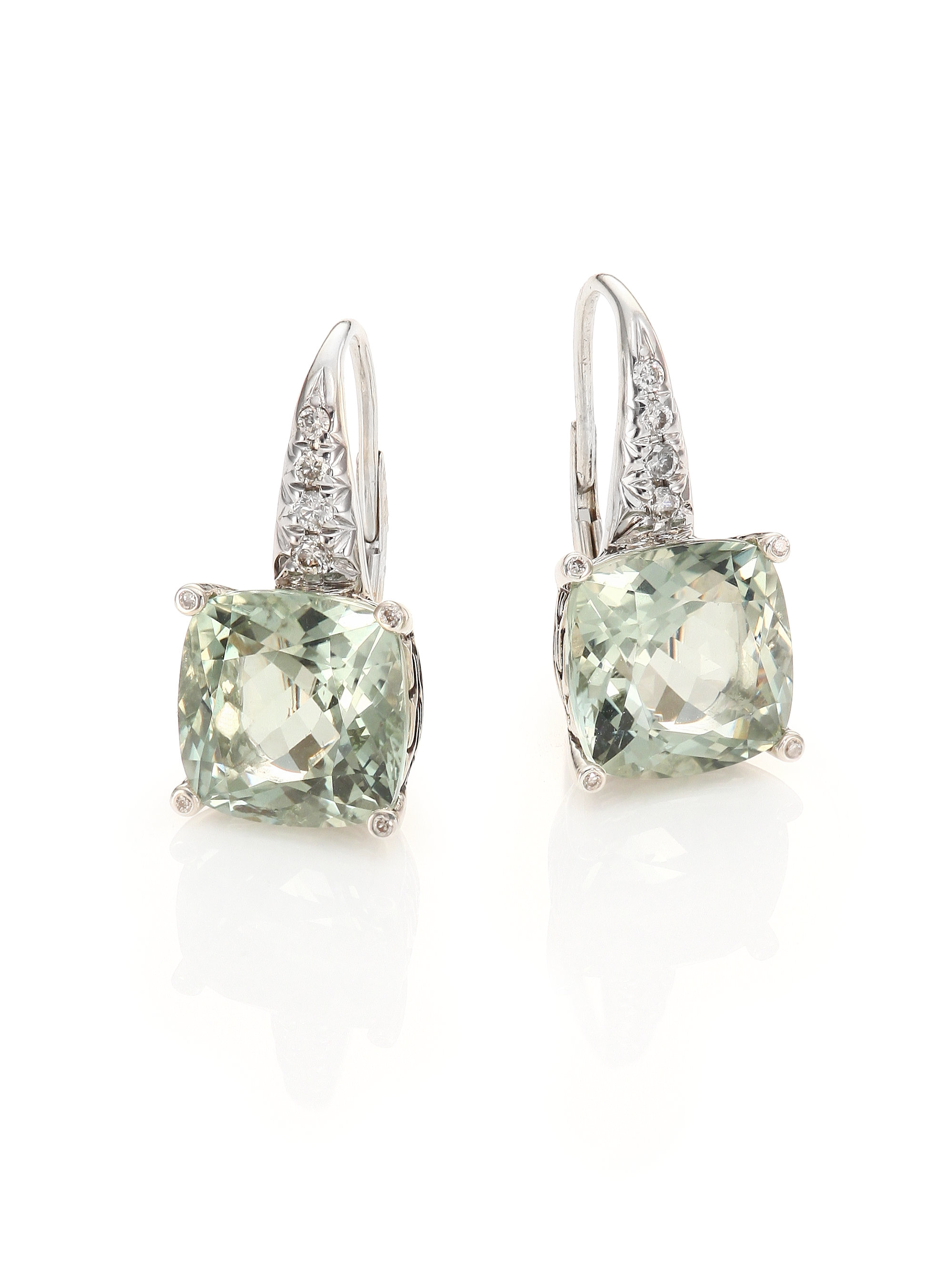 John hardy Classic Chain Batu Diamond, Prasiolite & Sterling Silver