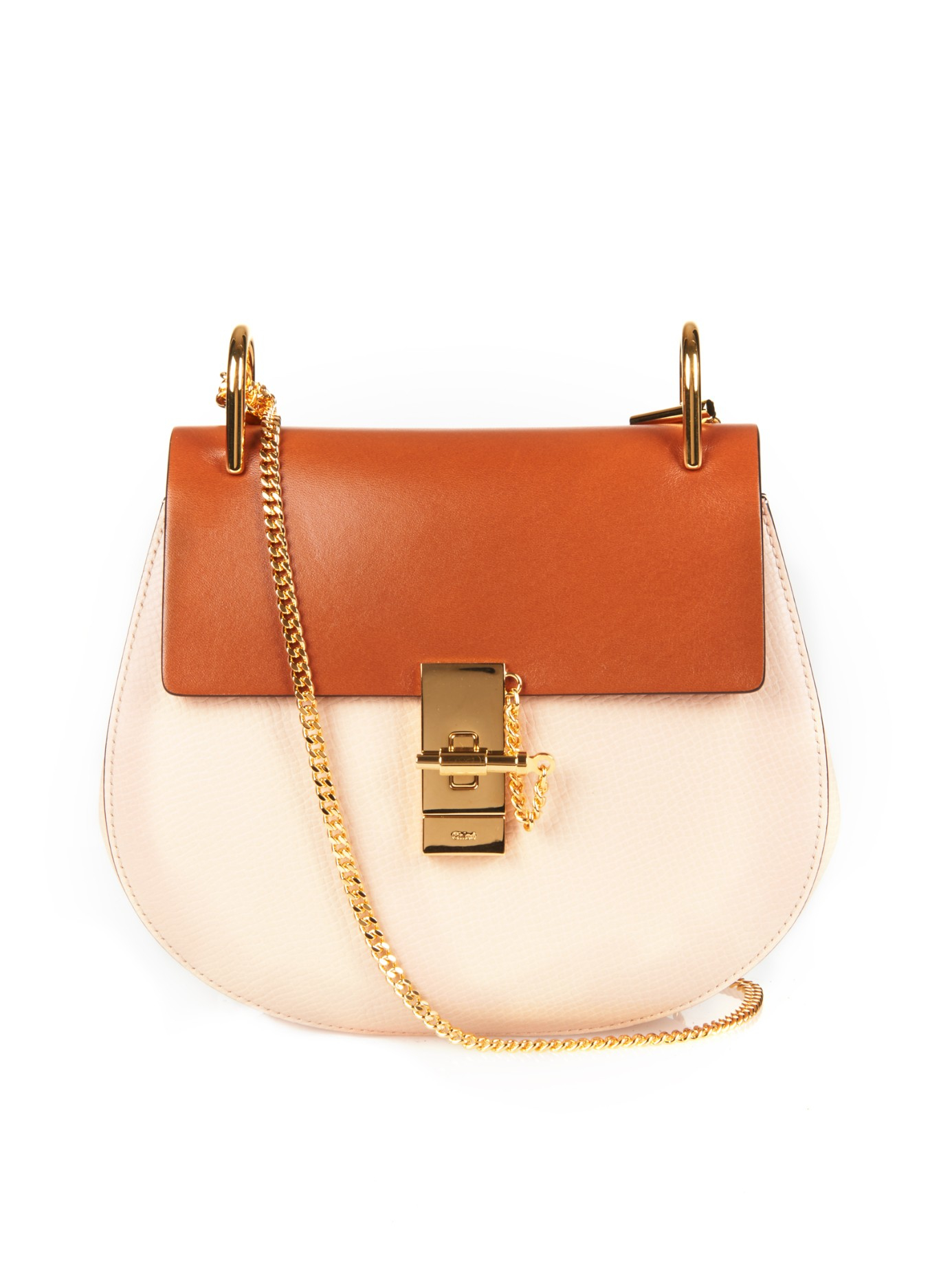 Lyst Chloé Drew Small Leather Shoulder Bag In Pink