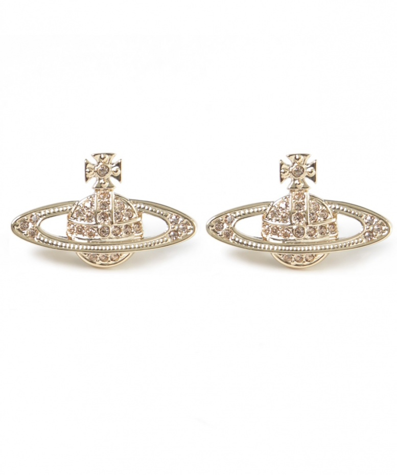 Vivienne Westwood Mini Bas Relief Earrings in Metallic - Lyst
