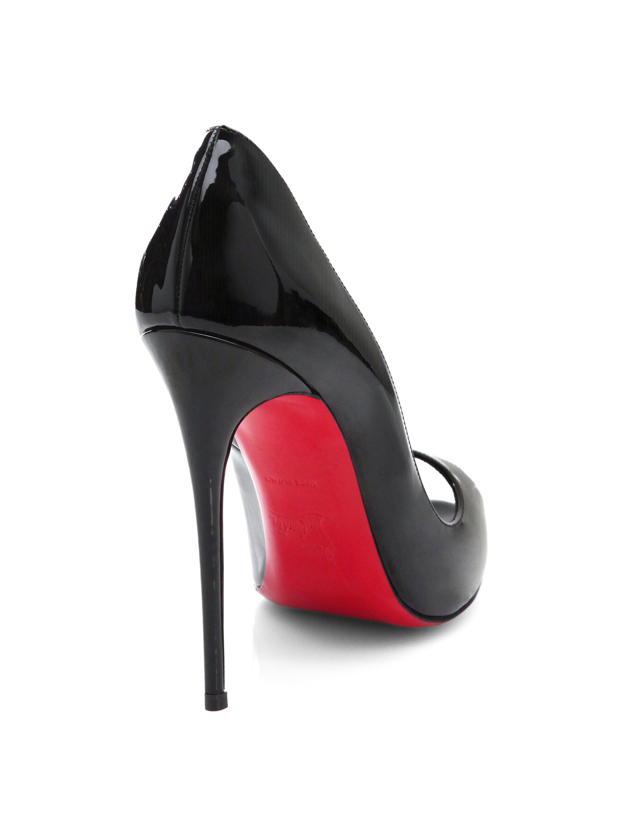 Christian louboutin Youpi Patent Leather Pumps in Black | Lyst