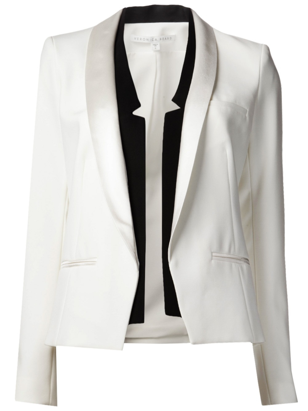 veronica beard white suit