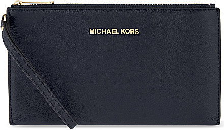 michael kors leather clutch