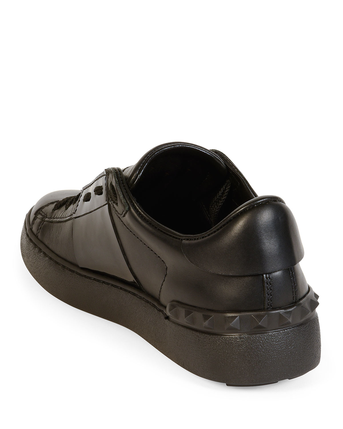 Lyst Valentino Striped Leather Open Sneaker in Brown for Men Lyst Valentino Striped Leather Open Sneaker in Brown for Men